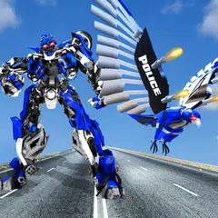 download Flying Robot Eagle Game Eagle Robot Transformation APK