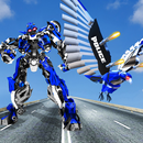Flying Robot Eagle Game Eagle Robot Transformation APK