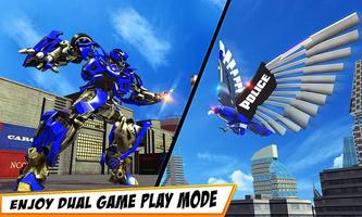 Flying Robot Eagle Game Eagle Robot Transformation ảnh chụp màn hình 1