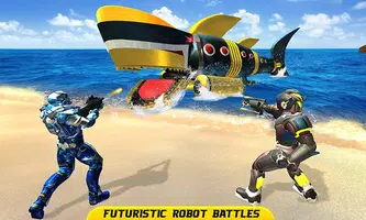 Real Robot Shark Game: Angry Shark Robot Transform постер