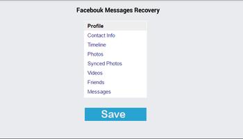 Recovery facbook Message Guide screenshot 1
