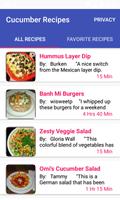 Cucumber Recipes:free recipe app Affiche