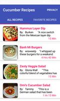 Cucumber Recipes:free recipe app Plakat