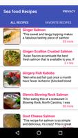 Sea food Recipes capture d'écran 2