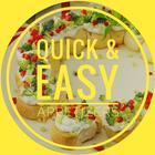 Quick & Easy Appetizer Recipes simgesi
