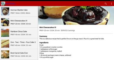 Cake Recipes captura de pantalla 1