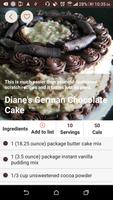 1 Schermata Chocolate Cake Recipes