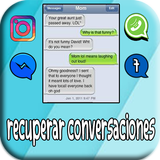 recuperar conversaciones borrados : sms&mensajes icône