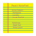 React NotePad icône