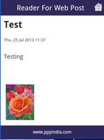 Reader for Web Post स्क्रीनशॉट 1