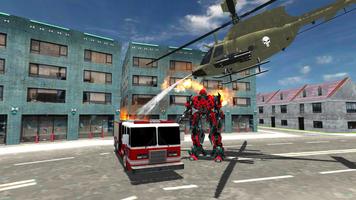 Real Robot Fire Truck:Fire Fighter Robot Transform تصوير الشاشة 3