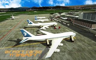 Airplane Flight 3D: Cargo Delivery Truck Transport Affiche