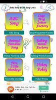 Baby Song & Kids Song Lyrics Affiche