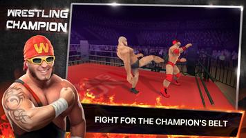 Champion de Lutte 3D Affiche