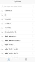 Guitar Chords of Taylor Swift Affiche