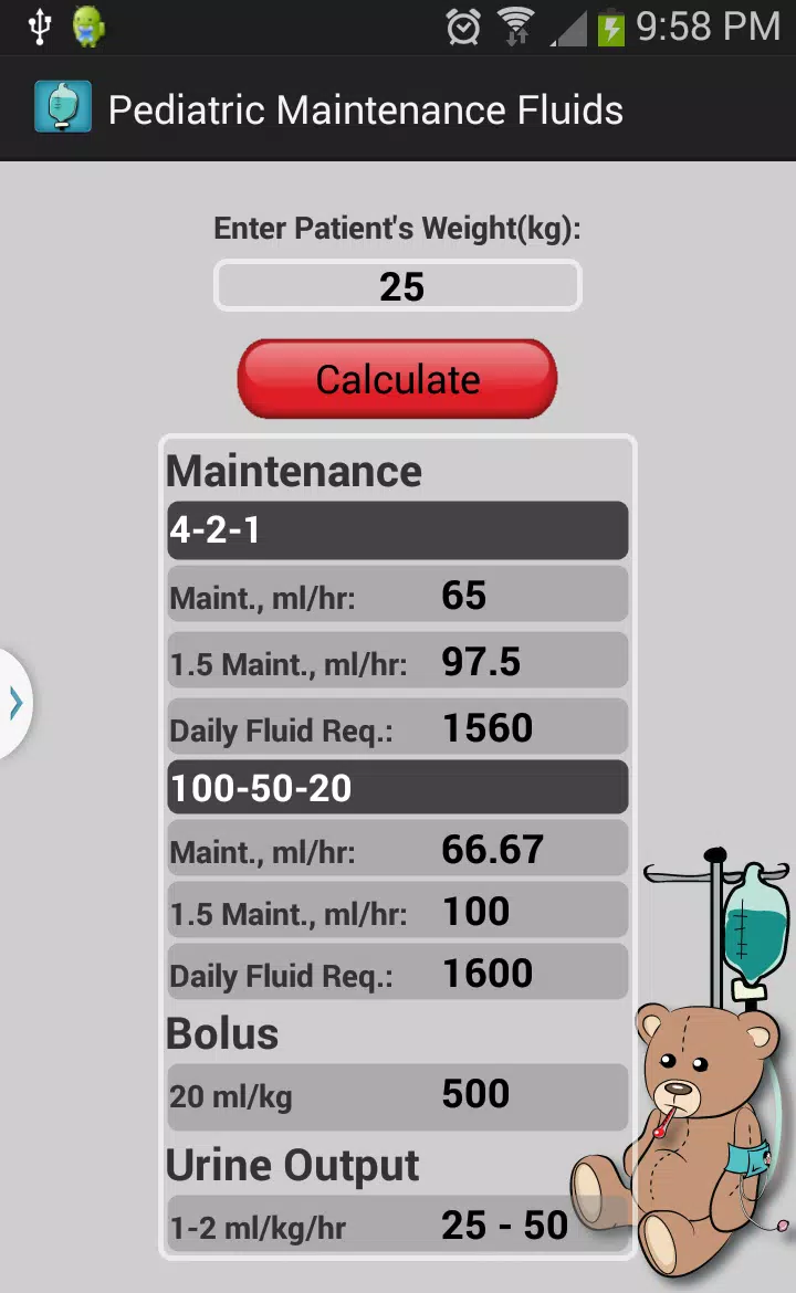 37+ Fluid Calculator Pediatrics