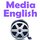 Media English 미디어 영상 영어 학습 آئیکن