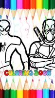 Superhero Spideo Coloring Games 截图 1