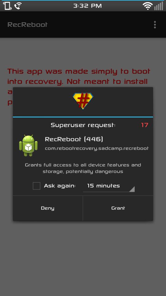 Reboot for android