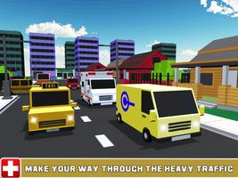 Ambulance Parking 3D Simulator Affiche