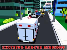 Ambulance Rescue Driving 3D-poster