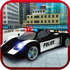 Truques do carro de polícia do ícone