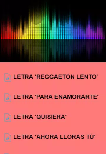 Descarga de APK de Reggaeton Lento Letras - CNCO para Android