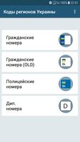 Коды регионов Украины Affiche