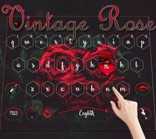 Rouge rose Thème du clavier capture d'écran 2