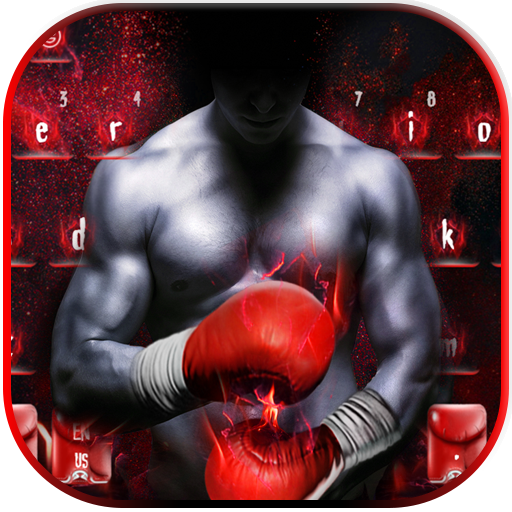 Boxe punch eroe tastiera tema