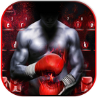 Boxe poinçon héros clavier thème icône