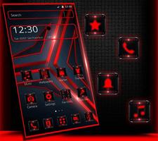 Red Black Tech Theme اسکرین شاٹ 2