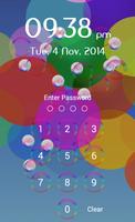 Bubble Lock Screen Plakat