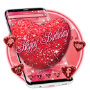 Red Heart Happy Birthday Theme APK