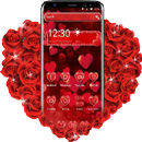 Rotes Liebes-Verschluss-Thema APK