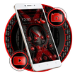 Tema de patrón de máquina roja