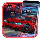 Red Neon Sportwagen Thema APK