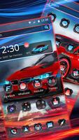 Red Neon Sports Car Theme screenshot 1