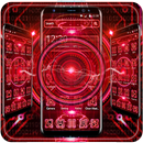 Red Neon Tech Hologram Theme APK