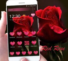 無料赤いバラの花のテーマ スクリーンショット 2