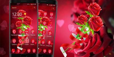 Red Romantic Rose Theme Ekran Görüntüsü 3