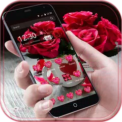 Theme Rose Love Red APK download