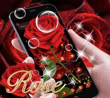 Fresh Red Rose Romantic Theme poster
