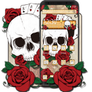 Skull Red Rose Theme APK