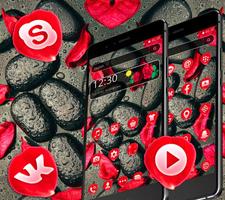 Red Rose Pebble Theme screenshot 2