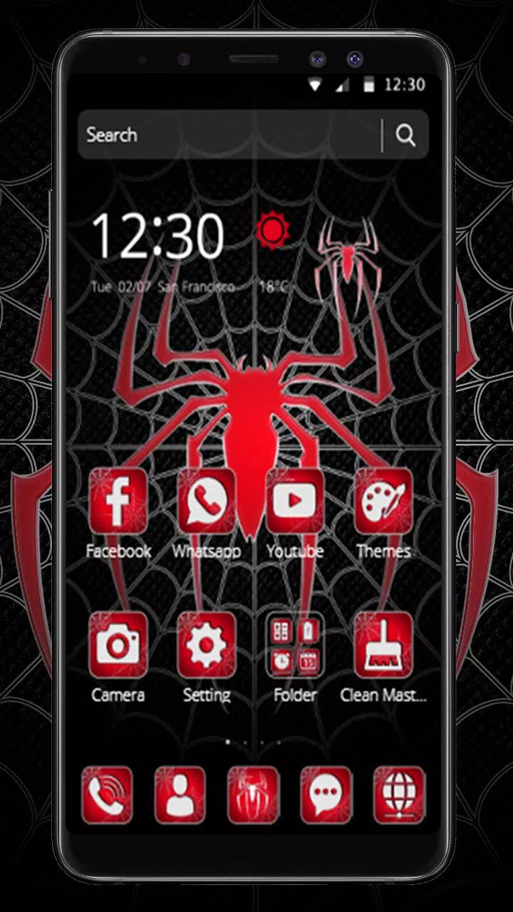 Red Spider Web Theme APK for Android Download