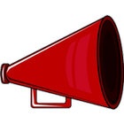 Icona Red Megaphone