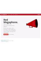 Red Megaphone Affiche