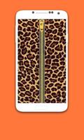 Cheetah Zipper lock Screen Affiche