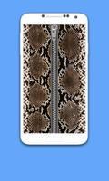 Snake Zipper lock Screen Affiche